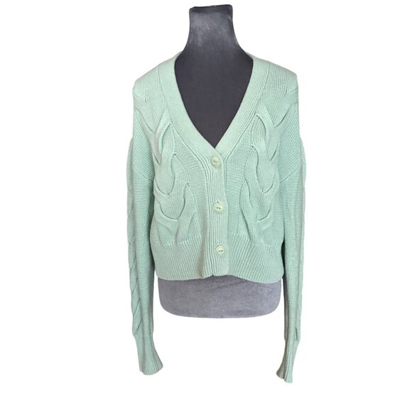 Rag & Bone Womens Cable Knit Cardigan Sweater S/P - Picture 2 of 7